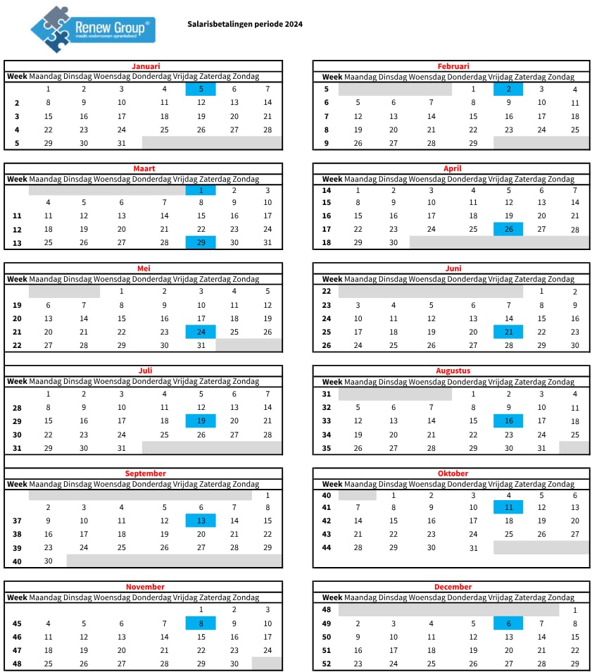 Salariskaart Renew periode 2023